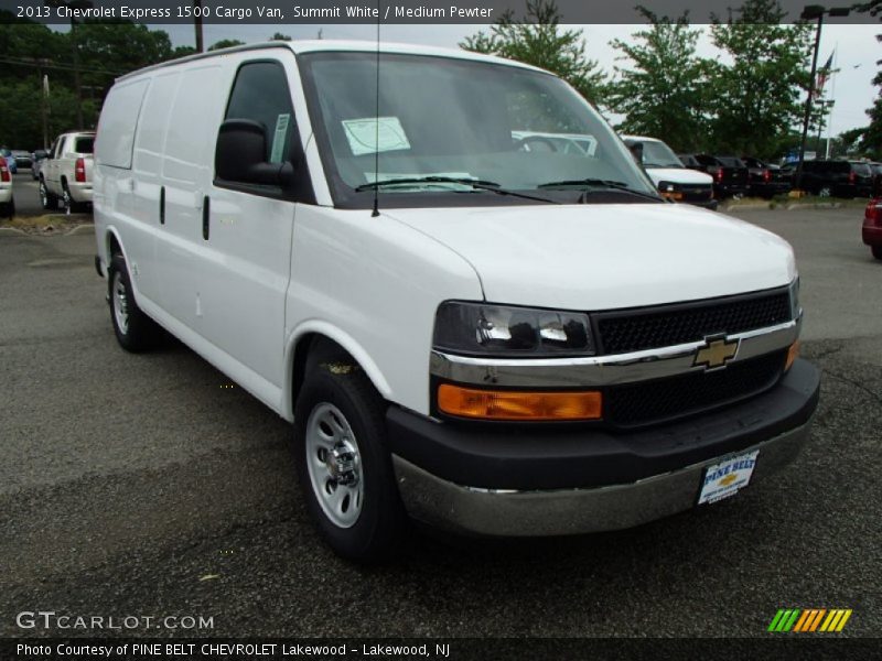 Summit White / Medium Pewter 2013 Chevrolet Express 1500 Cargo Van