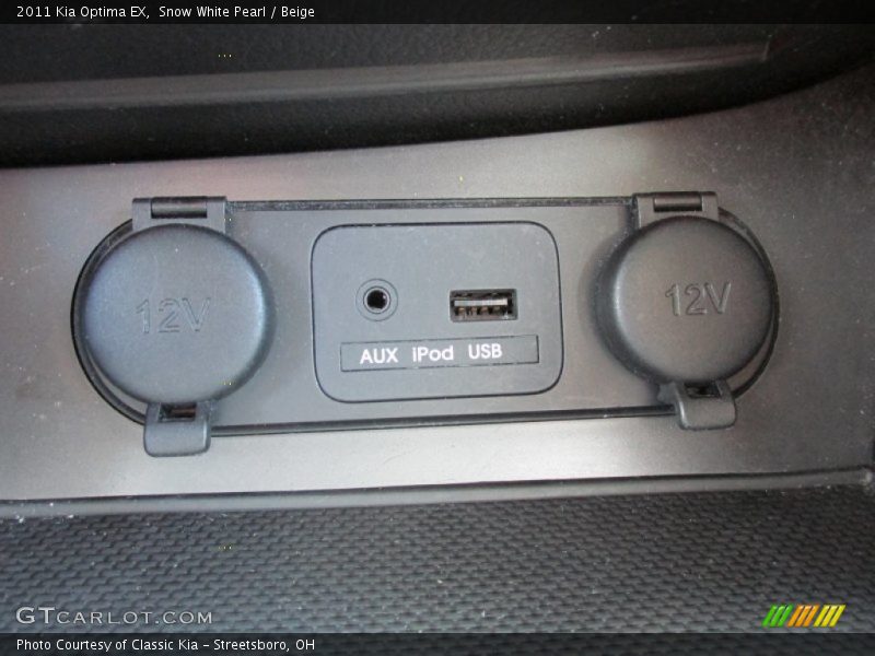 Snow White Pearl / Beige 2011 Kia Optima EX