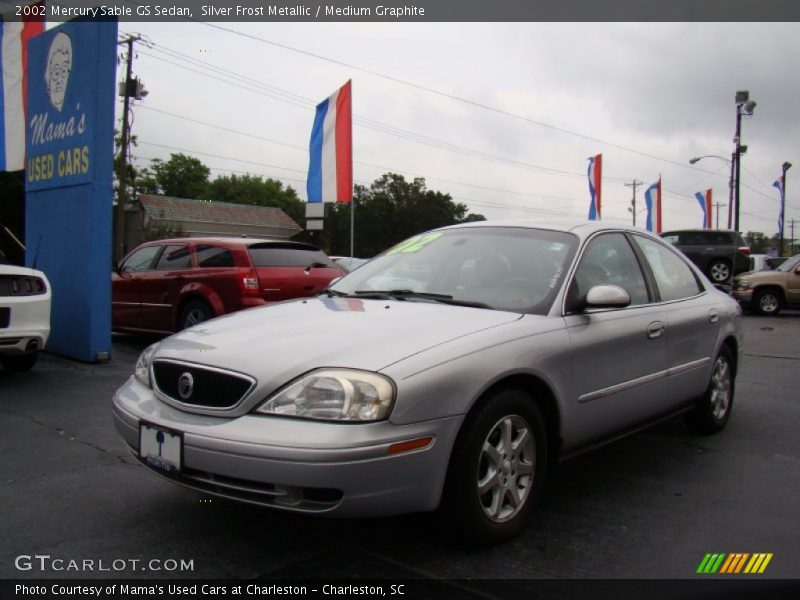 Silver Frost Metallic / Medium Graphite 2002 Mercury Sable GS Sedan