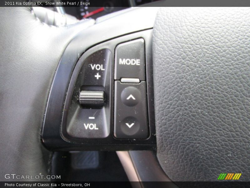 Snow White Pearl / Beige 2011 Kia Optima EX