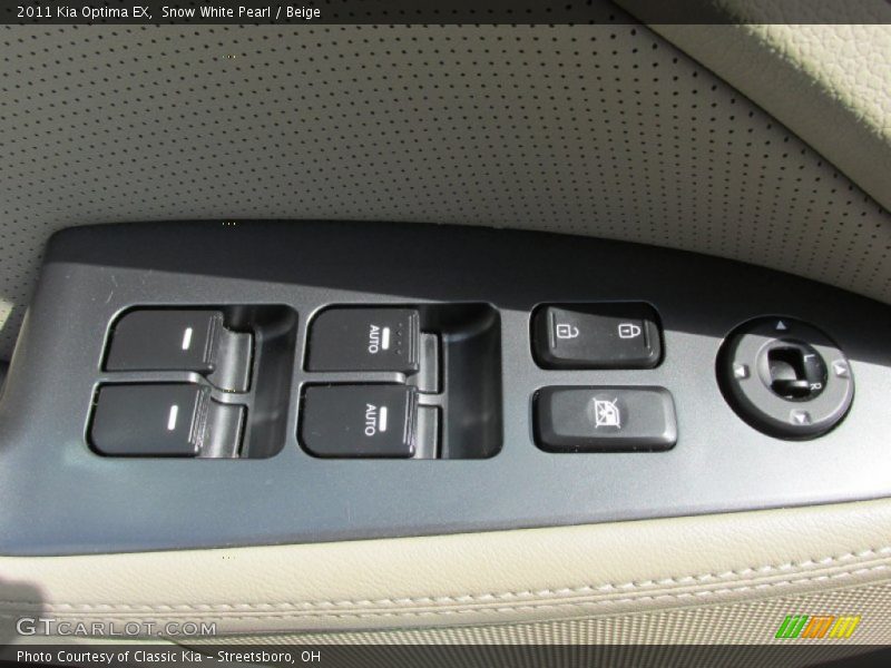 Snow White Pearl / Beige 2011 Kia Optima EX