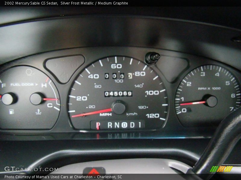 Silver Frost Metallic / Medium Graphite 2002 Mercury Sable GS Sedan