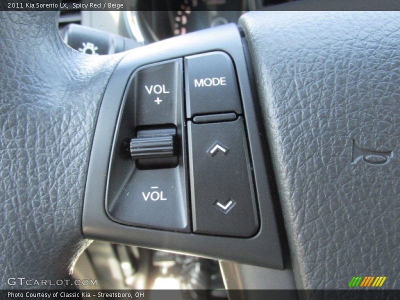 Spicy Red / Beige 2011 Kia Sorento LX
