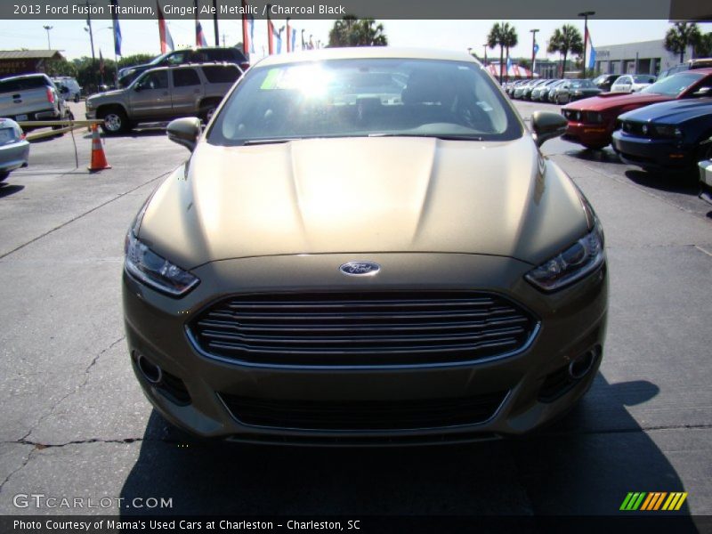 Ginger Ale Metallic / Charcoal Black 2013 Ford Fusion Titanium