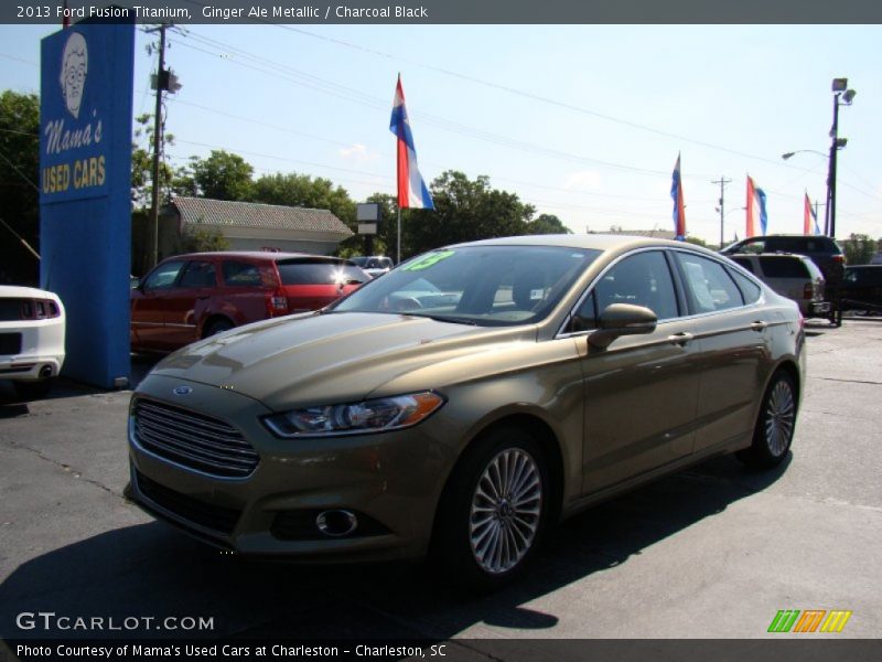 Ginger Ale Metallic / Charcoal Black 2013 Ford Fusion Titanium