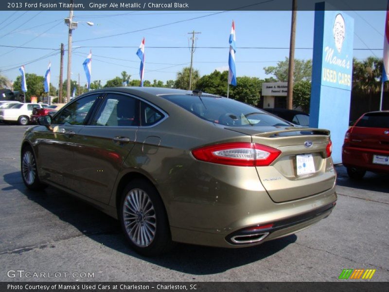 Ginger Ale Metallic / Charcoal Black 2013 Ford Fusion Titanium