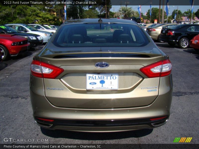 Ginger Ale Metallic / Charcoal Black 2013 Ford Fusion Titanium