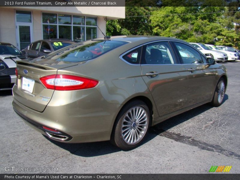 Ginger Ale Metallic / Charcoal Black 2013 Ford Fusion Titanium