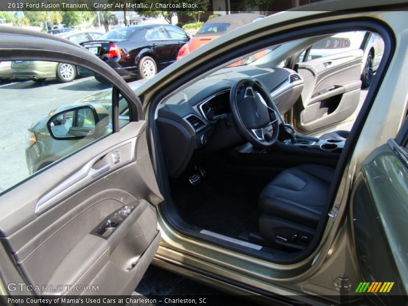 Ginger Ale Metallic / Charcoal Black 2013 Ford Fusion Titanium