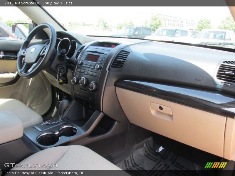 Spicy Red / Beige 2011 Kia Sorento LX