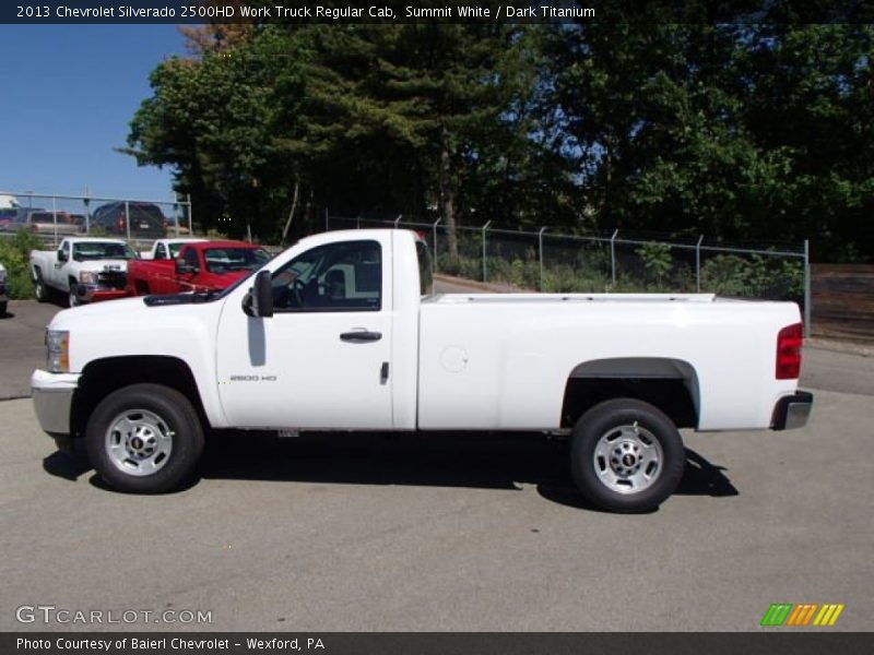 Summit White / Dark Titanium 2013 Chevrolet Silverado 2500HD Work Truck Regular Cab