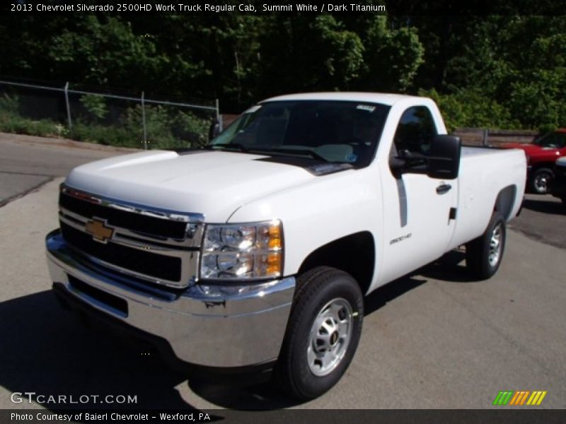 Summit White / Dark Titanium 2013 Chevrolet Silverado 2500HD Work Truck Regular Cab