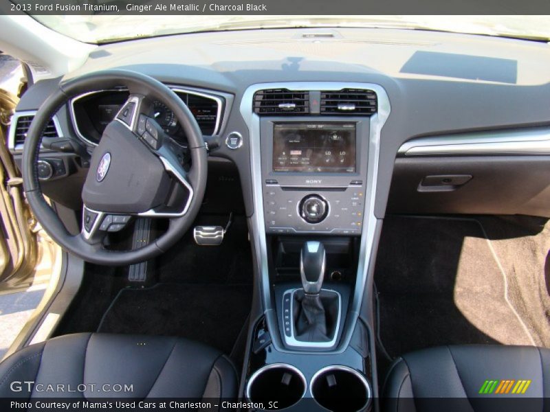 Ginger Ale Metallic / Charcoal Black 2013 Ford Fusion Titanium