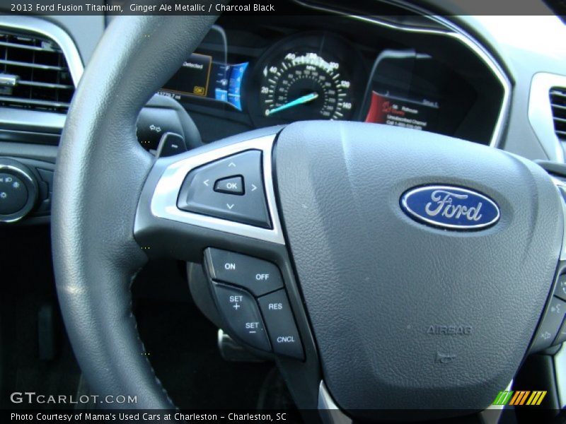 Ginger Ale Metallic / Charcoal Black 2013 Ford Fusion Titanium