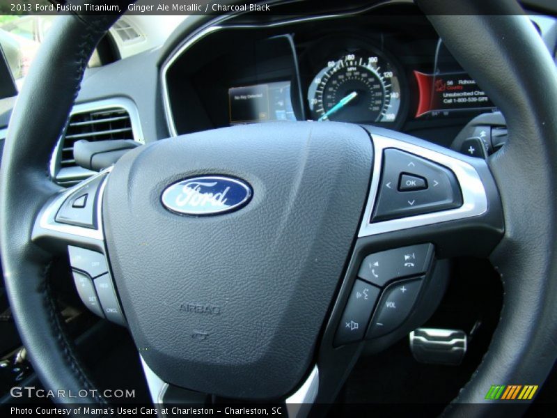 Ginger Ale Metallic / Charcoal Black 2013 Ford Fusion Titanium