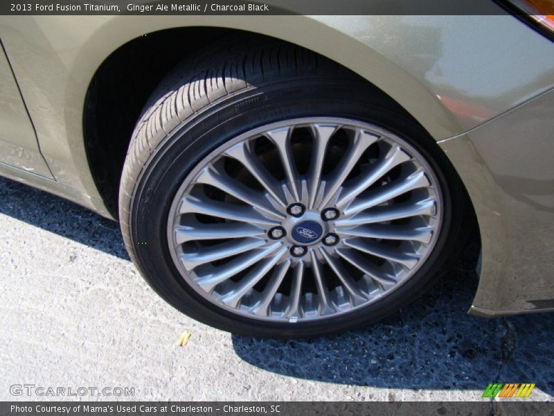 Ginger Ale Metallic / Charcoal Black 2013 Ford Fusion Titanium