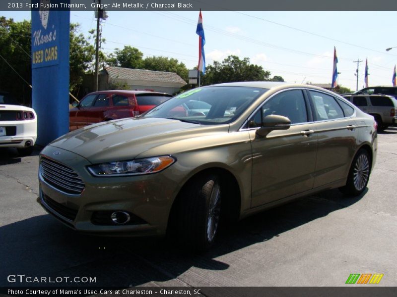 Ginger Ale Metallic / Charcoal Black 2013 Ford Fusion Titanium