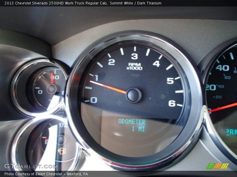 Summit White / Dark Titanium 2013 Chevrolet Silverado 2500HD Work Truck Regular Cab