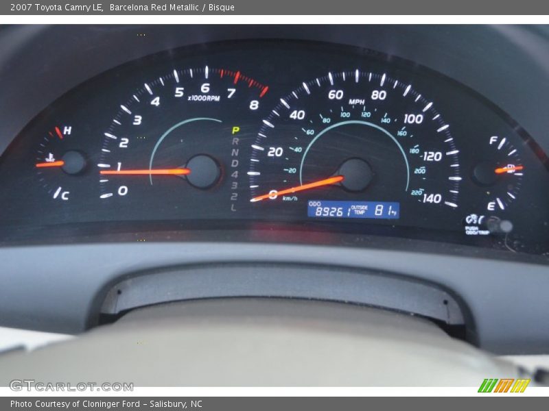 Barcelona Red Metallic / Bisque 2007 Toyota Camry LE