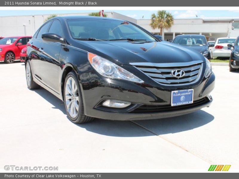 Midnight Black / Black 2011 Hyundai Sonata Limited