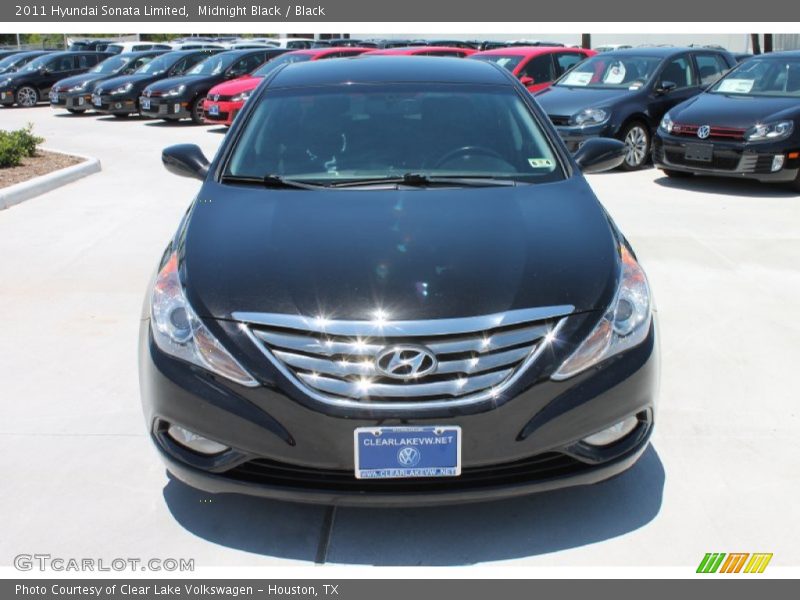 Midnight Black / Black 2011 Hyundai Sonata Limited