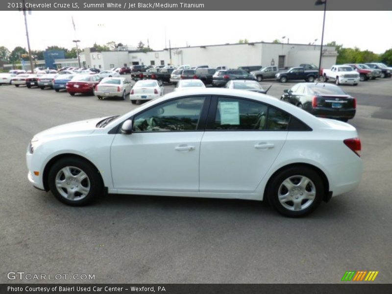 Summit White / Jet Black/Medium Titanium 2013 Chevrolet Cruze LS