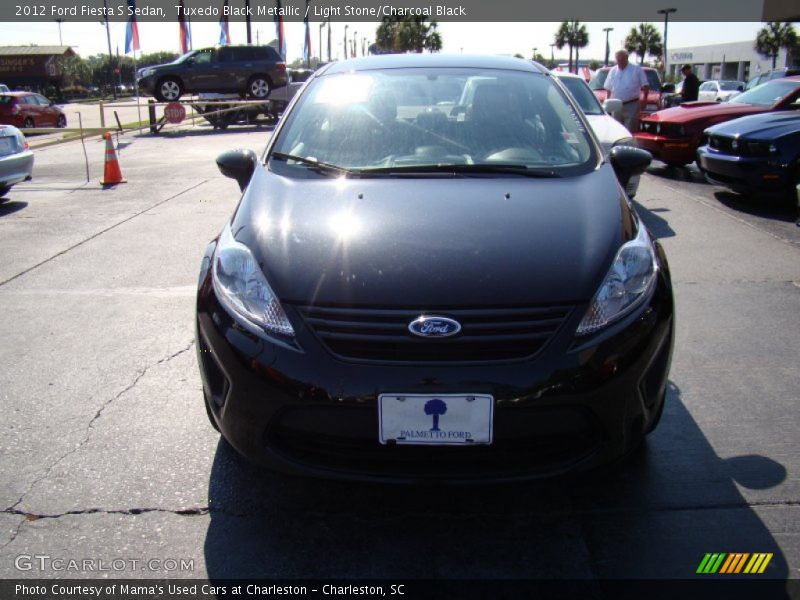 Tuxedo Black Metallic / Light Stone/Charcoal Black 2012 Ford Fiesta S Sedan