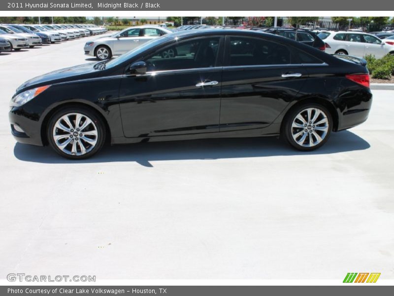 Midnight Black / Black 2011 Hyundai Sonata Limited