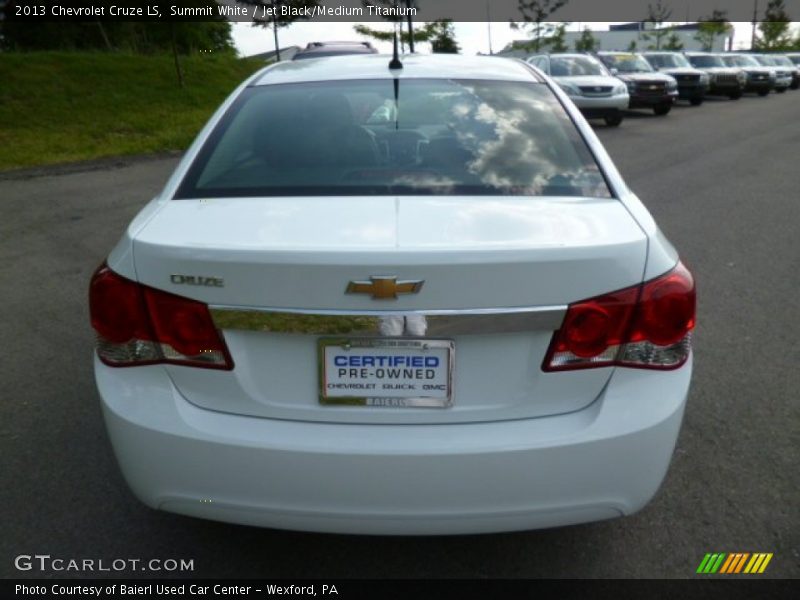 Summit White / Jet Black/Medium Titanium 2013 Chevrolet Cruze LS