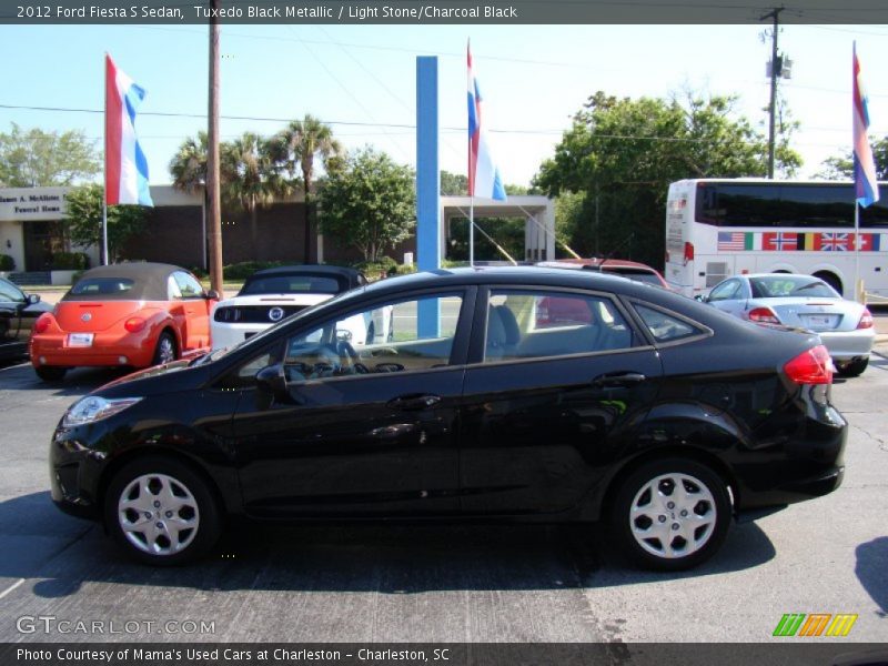 Tuxedo Black Metallic / Light Stone/Charcoal Black 2012 Ford Fiesta S Sedan
