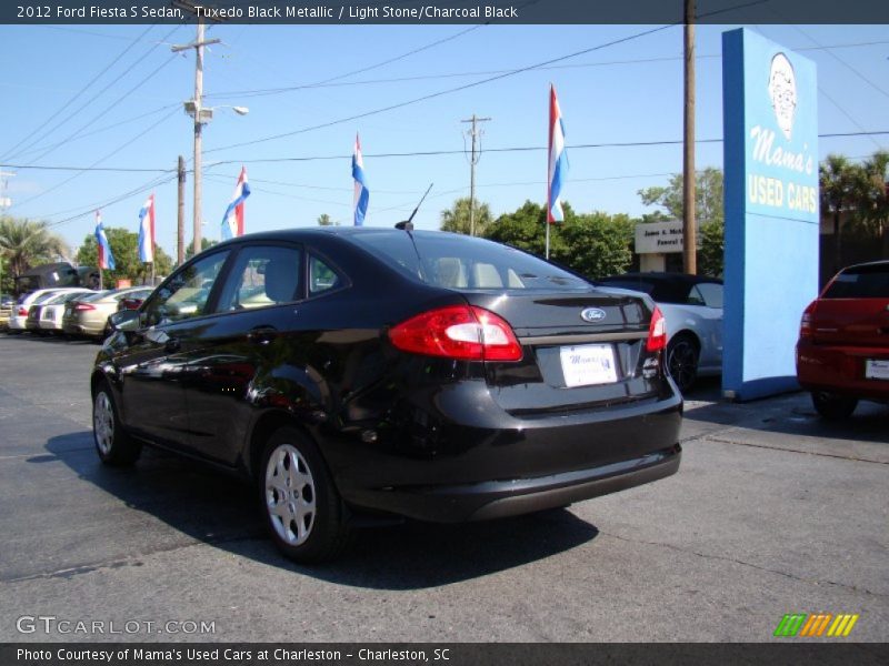 Tuxedo Black Metallic / Light Stone/Charcoal Black 2012 Ford Fiesta S Sedan