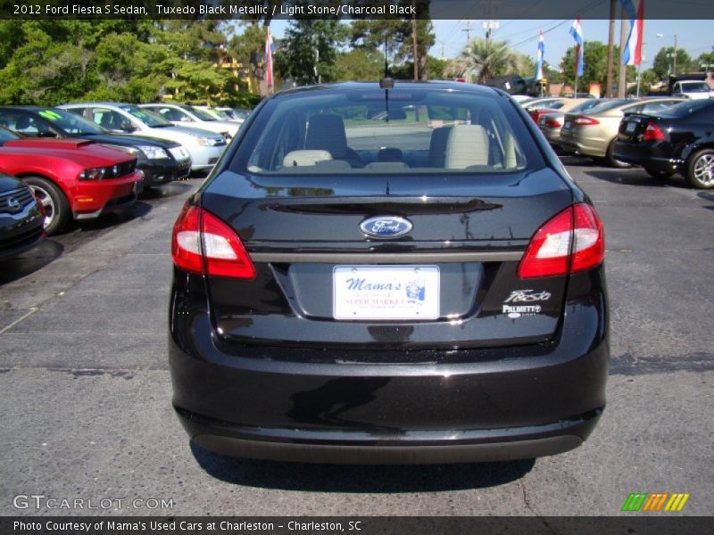 Tuxedo Black Metallic / Light Stone/Charcoal Black 2012 Ford Fiesta S Sedan