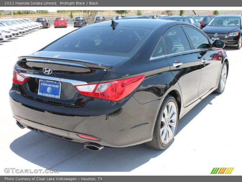 Midnight Black / Black 2011 Hyundai Sonata Limited