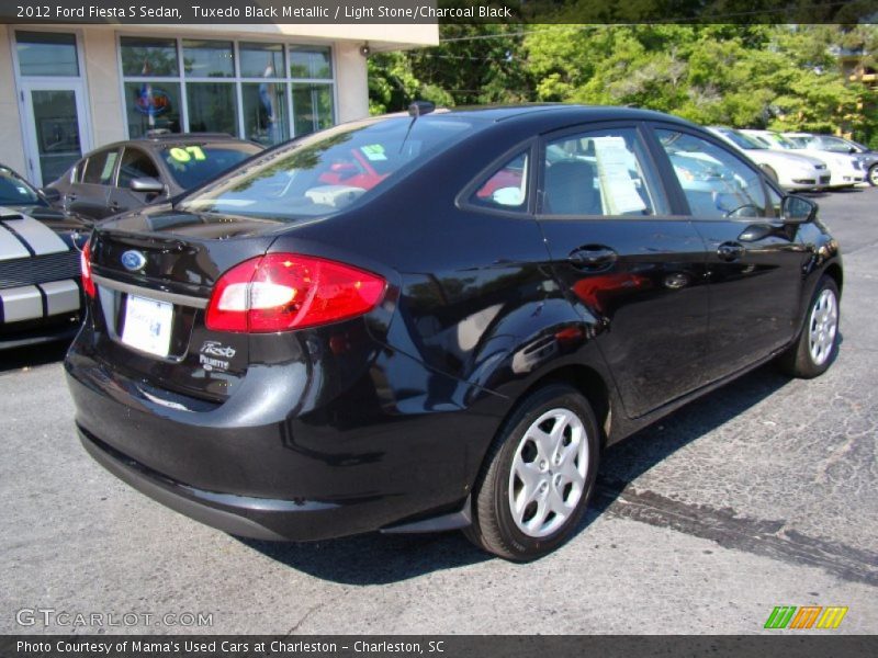 Tuxedo Black Metallic / Light Stone/Charcoal Black 2012 Ford Fiesta S Sedan