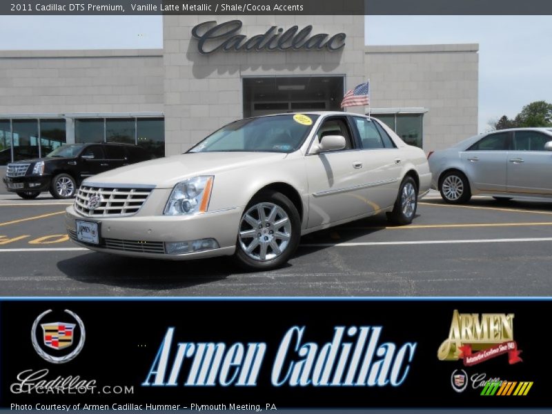 Vanille Latte Metallic / Shale/Cocoa Accents 2011 Cadillac DTS Premium