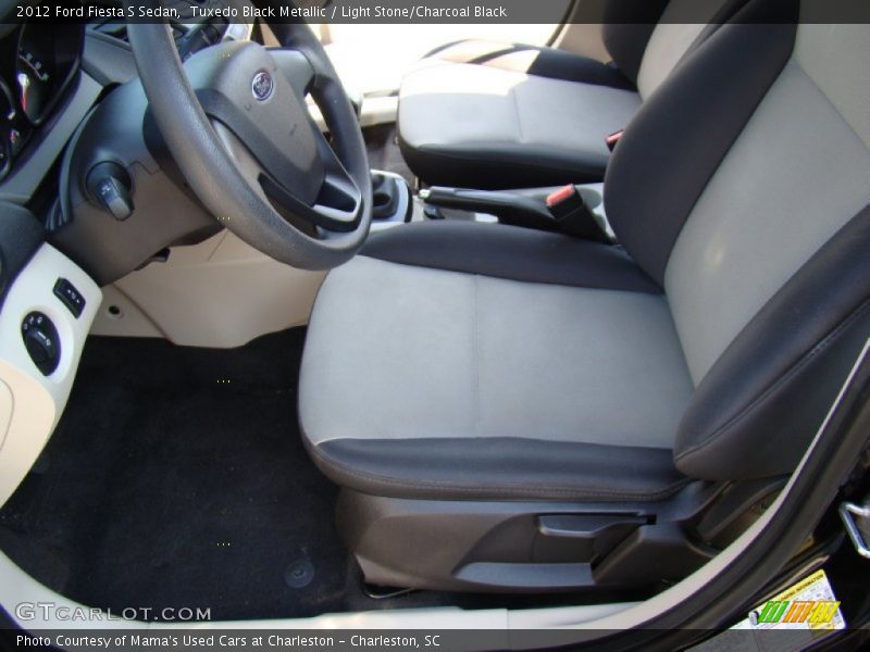 Tuxedo Black Metallic / Light Stone/Charcoal Black 2012 Ford Fiesta S Sedan