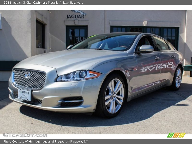 Cashmere Metallic / Navy Blue/Ivory 2011 Jaguar XJ XJL