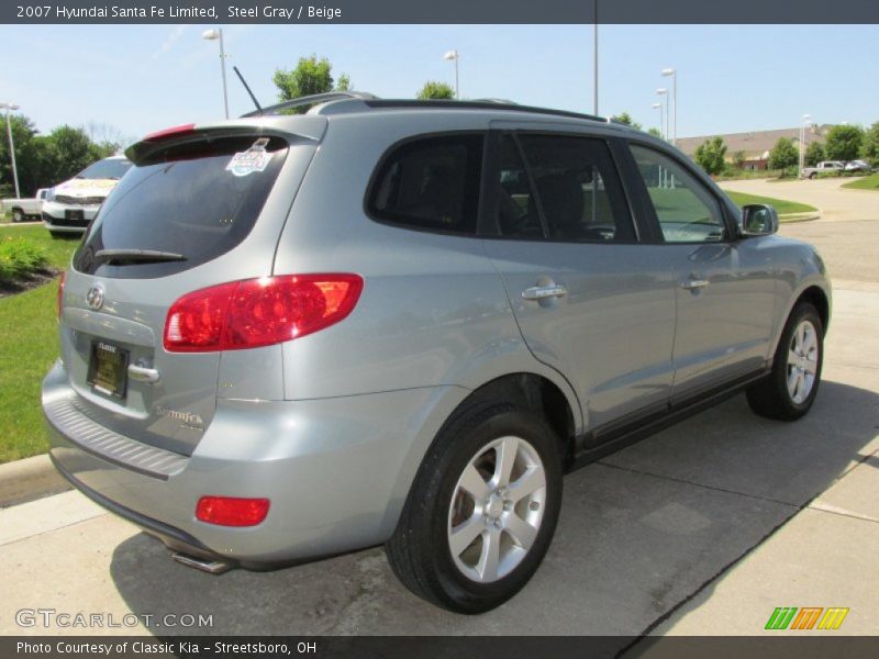 Steel Gray / Beige 2007 Hyundai Santa Fe Limited