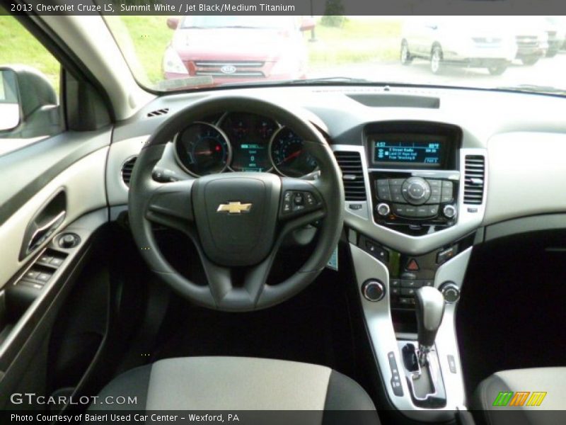 Summit White / Jet Black/Medium Titanium 2013 Chevrolet Cruze LS
