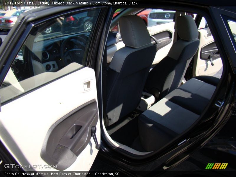 Tuxedo Black Metallic / Light Stone/Charcoal Black 2012 Ford Fiesta S Sedan