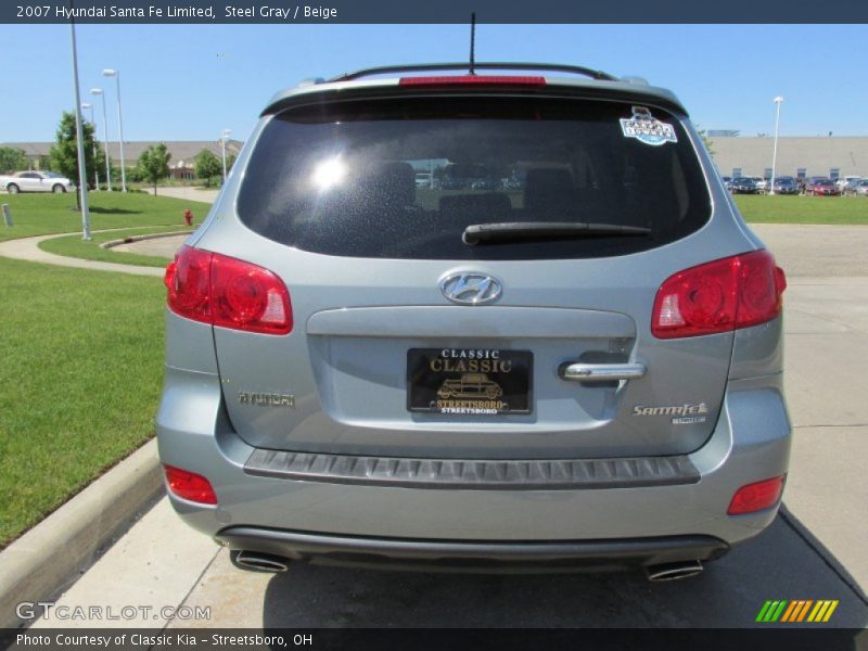 Steel Gray / Beige 2007 Hyundai Santa Fe Limited