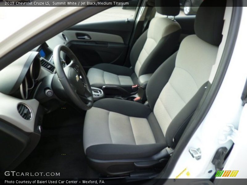 Summit White / Jet Black/Medium Titanium 2013 Chevrolet Cruze LS
