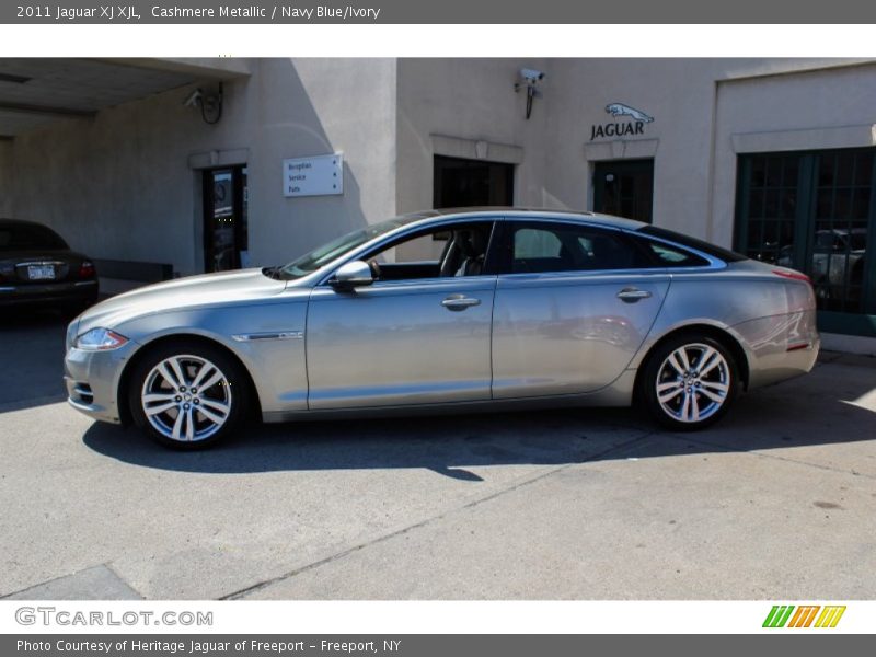 Cashmere Metallic / Navy Blue/Ivory 2011 Jaguar XJ XJL