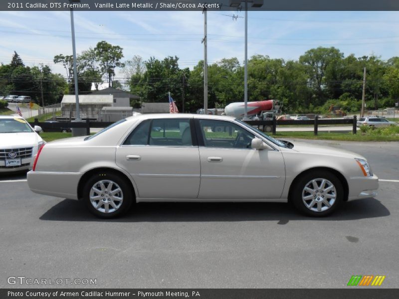 Vanille Latte Metallic / Shale/Cocoa Accents 2011 Cadillac DTS Premium