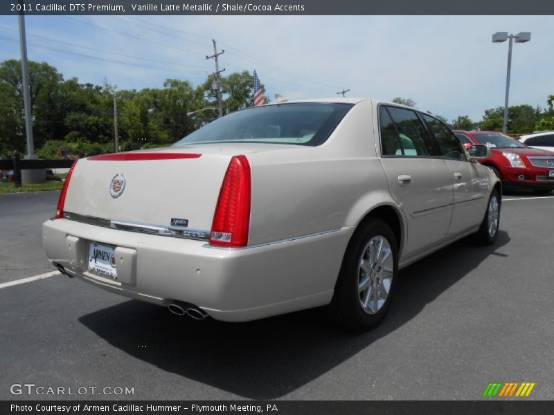 Vanille Latte Metallic / Shale/Cocoa Accents 2011 Cadillac DTS Premium