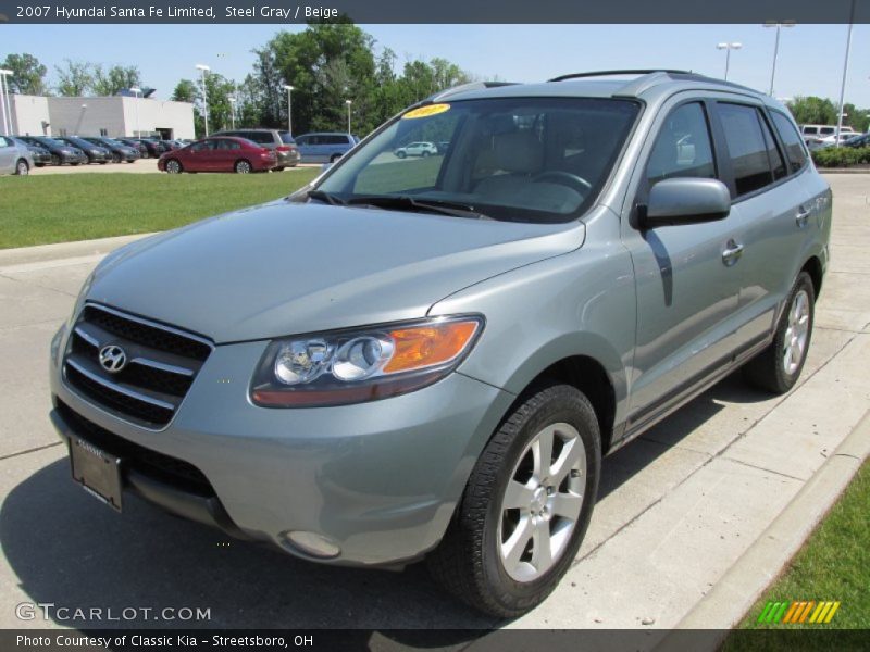 Steel Gray / Beige 2007 Hyundai Santa Fe Limited