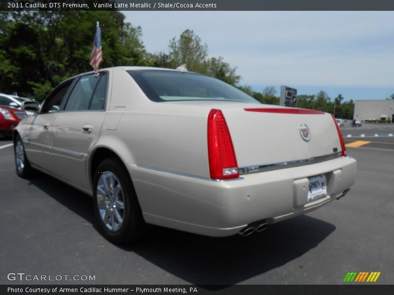 Vanille Latte Metallic / Shale/Cocoa Accents 2011 Cadillac DTS Premium