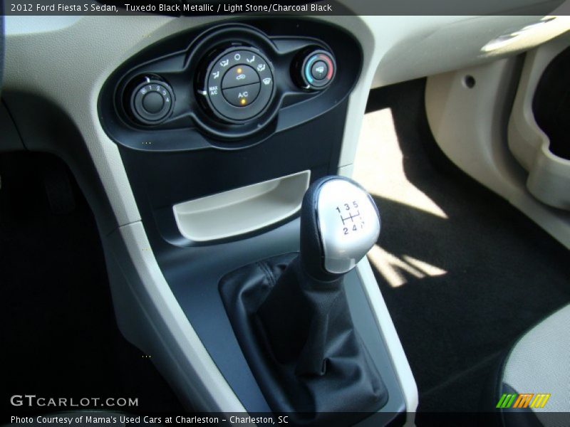 Tuxedo Black Metallic / Light Stone/Charcoal Black 2012 Ford Fiesta S Sedan