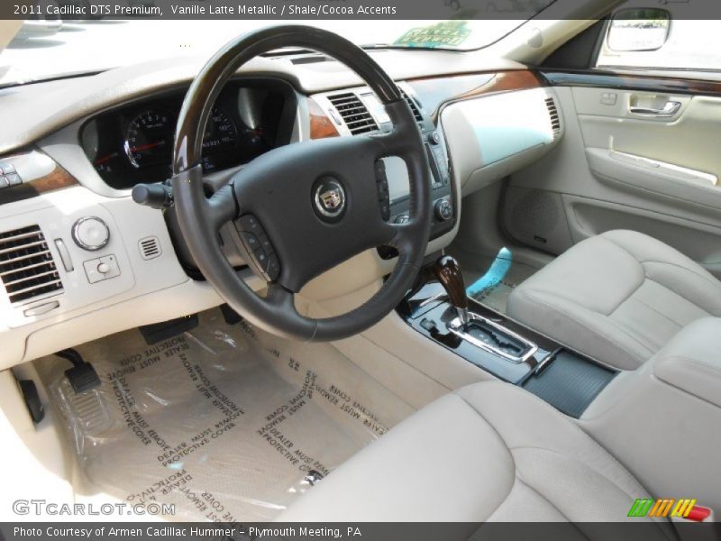 Vanille Latte Metallic / Shale/Cocoa Accents 2011 Cadillac DTS Premium