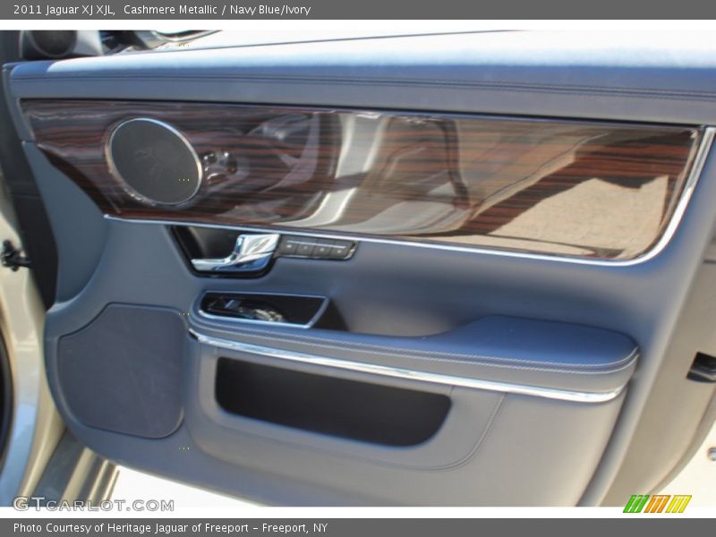 Cashmere Metallic / Navy Blue/Ivory 2011 Jaguar XJ XJL